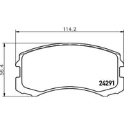 Mintex Front Brake Pad Set MDB2260