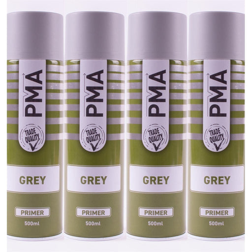 4x Autotek Professional Grey Primer 500Ml Spray Paint High Coverage Autotek  - Town Parts