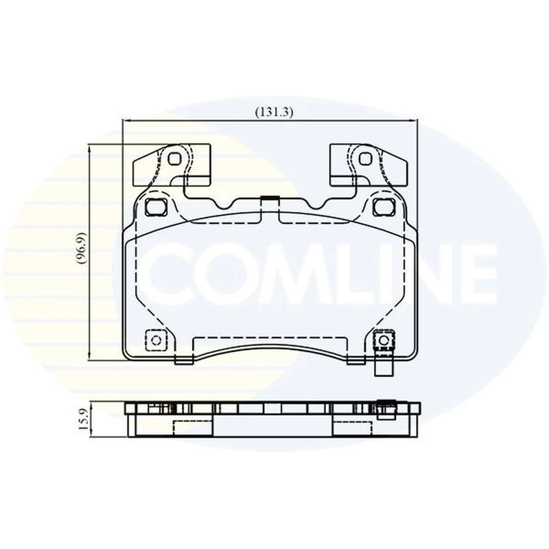Comline 4 x Front Brake Pad Set CBP32372