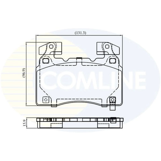 Comline 4 x Front Brake Pad Set CBP32372