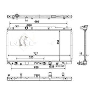 NRF Engine Radiator 54505
