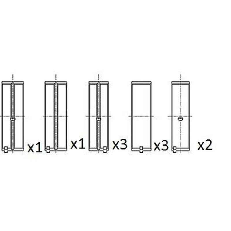 FAI Main Bearing Set 74mm BM1039-050