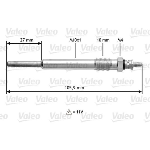 Valeo Diesel Engine Glow Plug 345103
