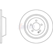 Fahren 2 x Solid Rear Brake Discs FBD6825