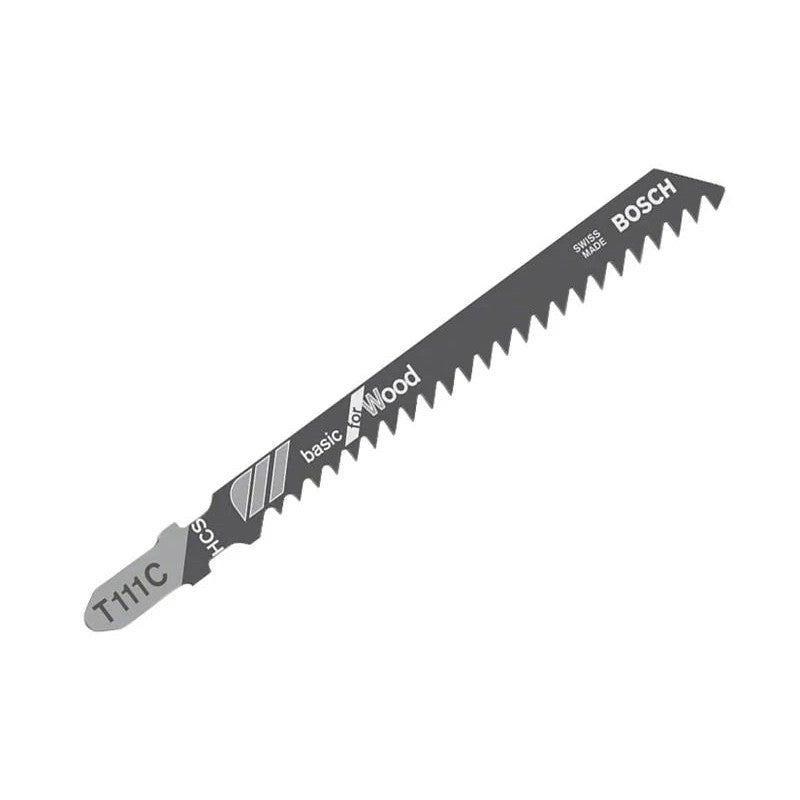 Bosch Powertool Accessories T 111 C Basic for Wood Jigsaw Blade 100mm Pack of 5