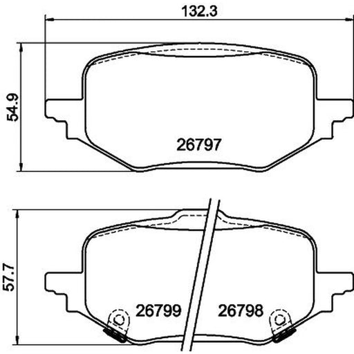 Mintex Rear Brake Pad Set MDB4388