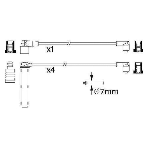 Genuine Bosch Ignition Lead B223 Fits Land Rover Freelander - 1.8 - 98-06 098635 Bosch  - Town Parts