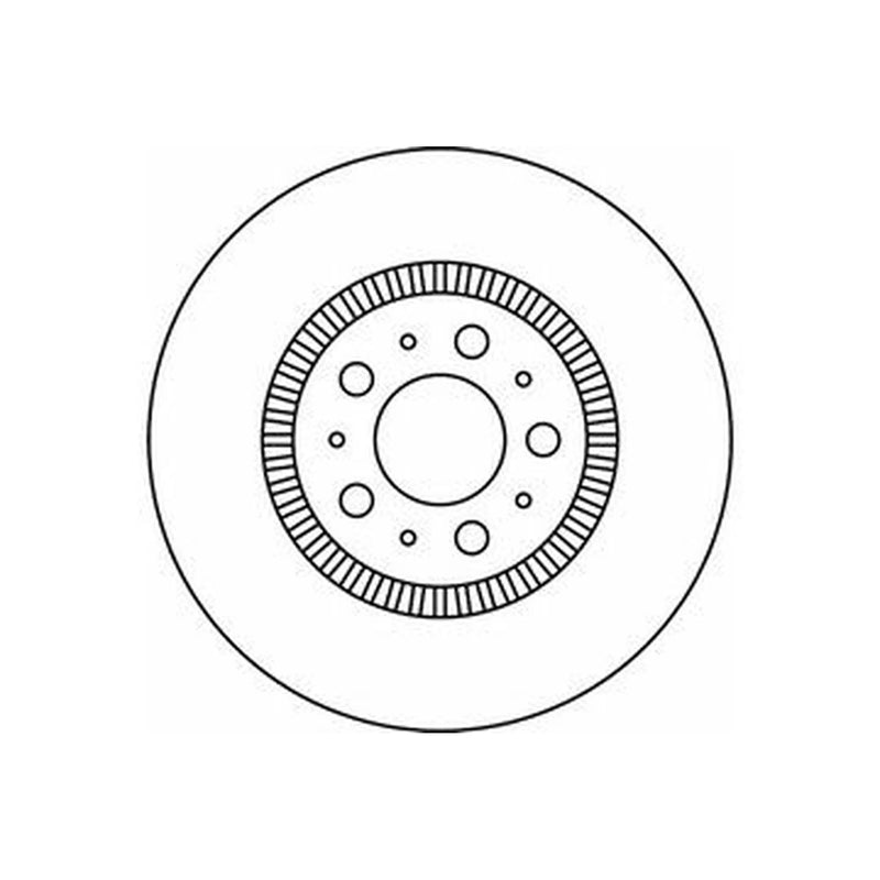 Abtex 2 x Vented Front Brake Discs BD858V