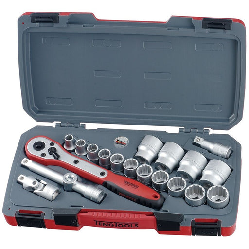 Teng Tools Socket Set MECCA PRO 1/2" Drive AF 20 Pieces