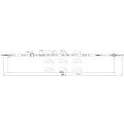 Apec Handbrake Cable Right Rear CAB1785