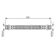 Bosch Brake Hydraulic Hose Line Rear Right 1 987 476 019