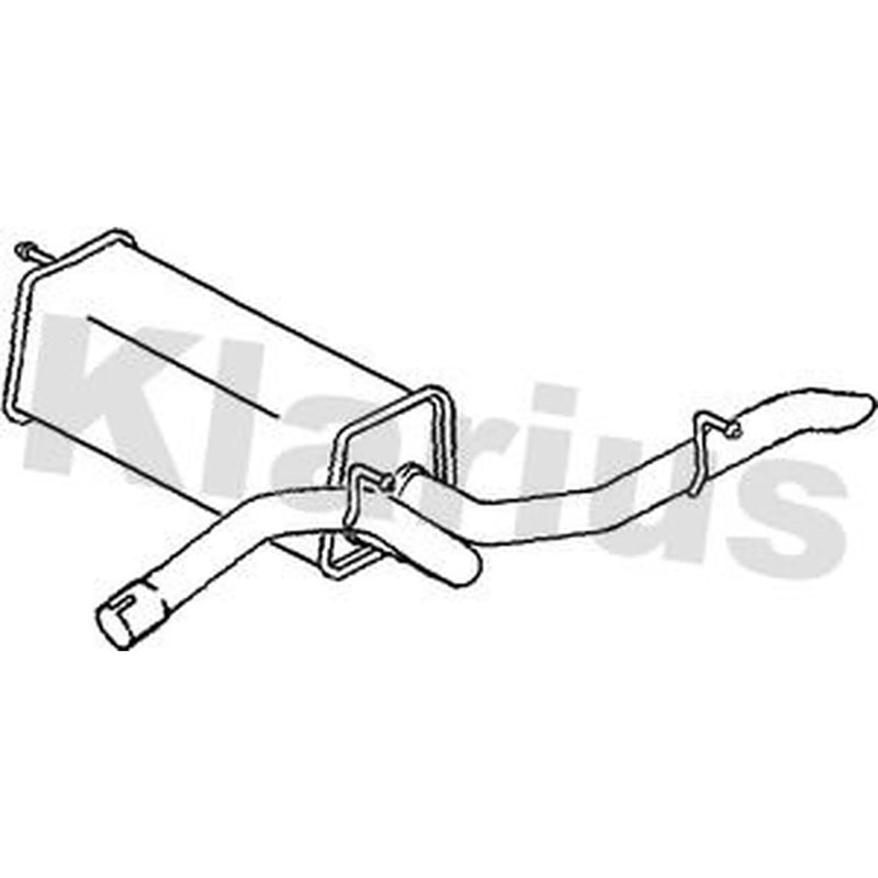 Klarius Box With Tail Pipe Rear AU334V