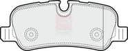 Apec Brake Pads Rear Fits Land Rover Discovery Range Brand - Town Parts