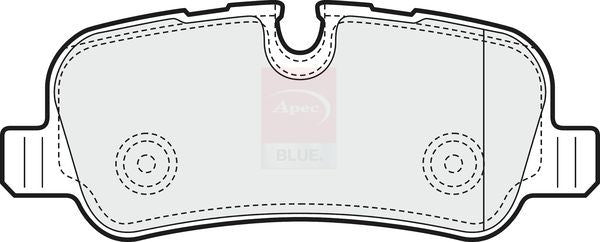Apec Brake Pads Rear Fits Land Rover Discovery Range Brand - Town Parts