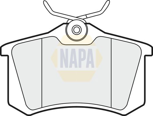NAPA Front Vented & Rear Vented Brake Discs & Pads fits DACIA MITSUBISHI NISSAN