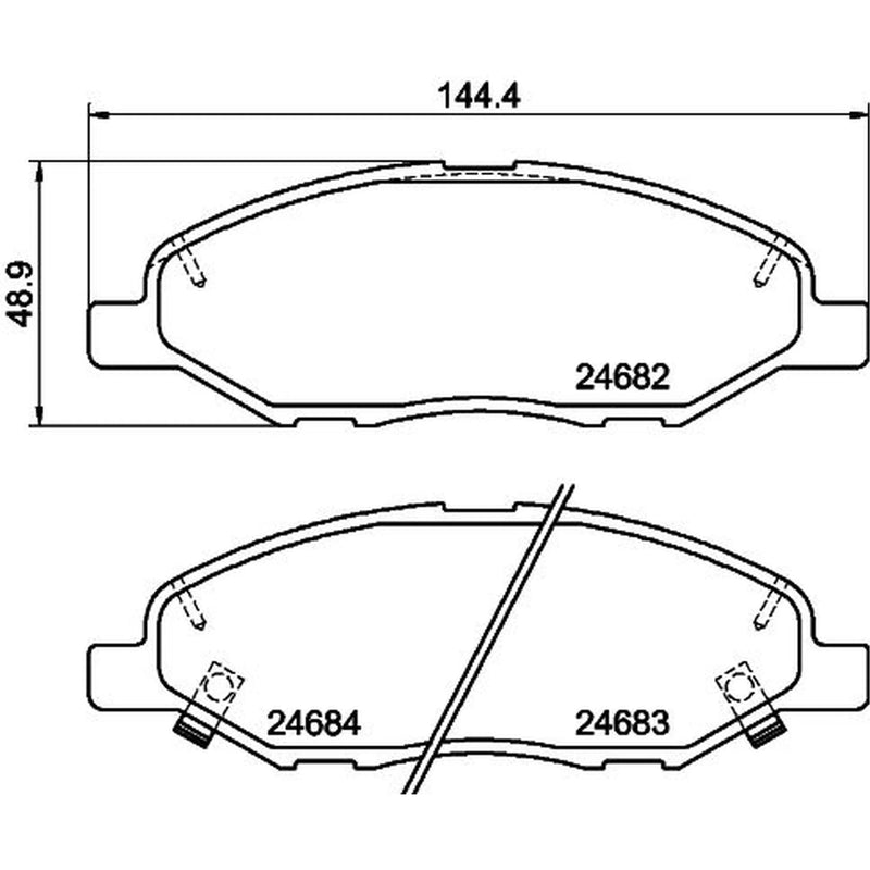 DON Front Brake Pad Set PCP1171