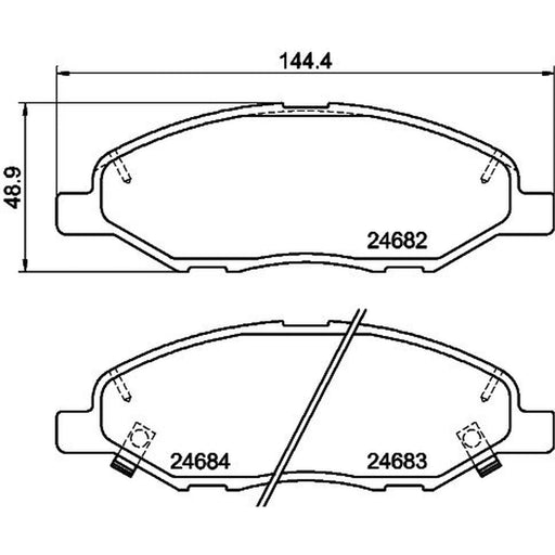 Mintex Front Brake Pad Set MDB3009