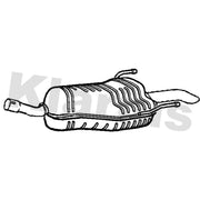 Klarius Box With Tail Pipe Rear GM788T
