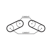 Gates Timing Belt Kit with Rollers K015527XS