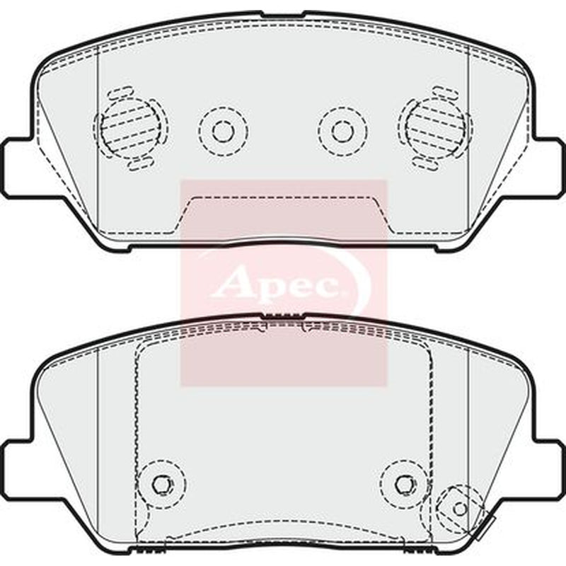 Apec Front Brake Pad Set PAD1953