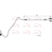 Apec Brake Hydraulic Hose Line Rear Right HOS3882