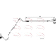 Apec Brake Hydraulic Hose Line Rear Right HOS3882