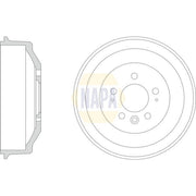 NAPA Brake Drum Assembly Rear NDR1024