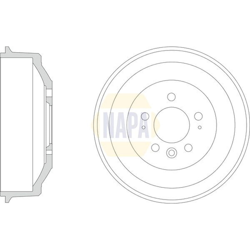 NAPA Brake Drum Assembly Rear NDR1024