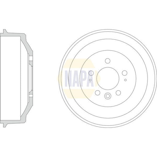 NAPA Brake Drum Assembly Rear NDR1024