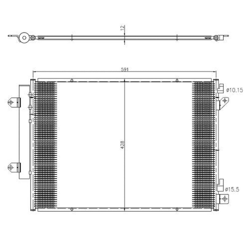 NRF Air Conditioning Condenser 350472