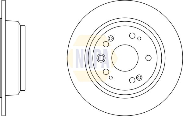 NAPA Rear Brake Solid Discs & Pads fits HONDA SUBARU