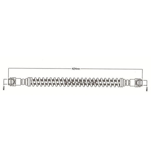 Juratek Brake Hydraulic Hose Line Rear JBH1333