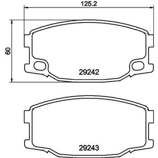 DON Front Brake Pad Set PCP1679