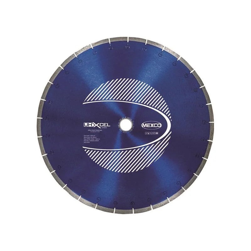 MEXCO UHXCEL Ultra Hard Materials Diamond Blade 400 x 25.4mm - UHXCEL40025