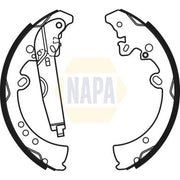 NAPA Brake Shoe Set Axle Kit NBS1075