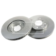 Borg & Beck 2 x Vented Front Brake Discs BBD4537