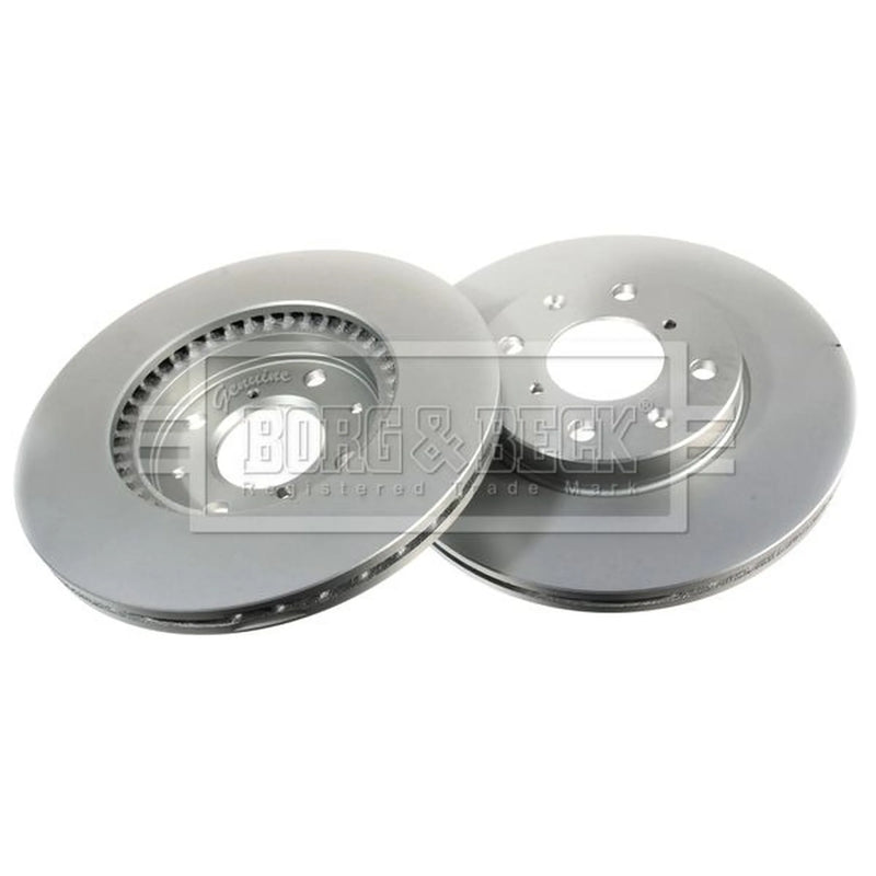 Borg & Beck 2 x Vented Front Brake Discs BBD4537