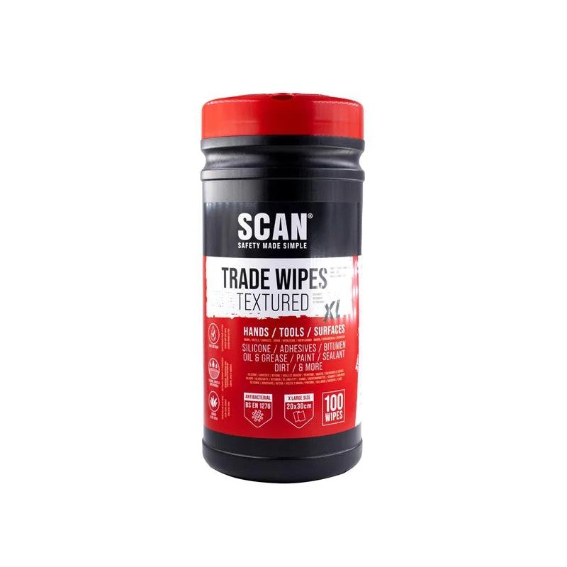 Scan Heavy-duty Trade Wipes (Tub 100) - ESW100/12