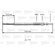 Valeo Diesel Engine Glow Plug 345118