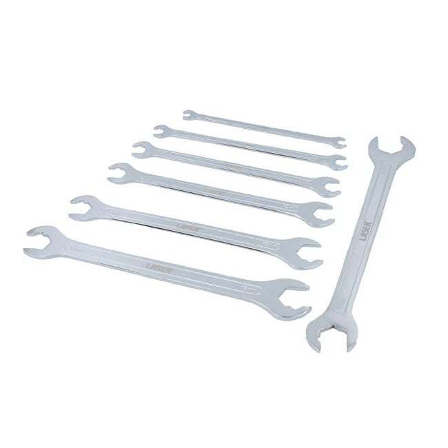 Laser Tools Ultra Thin Ratcheting Action Spanner Set 7pc - PL