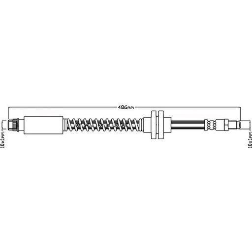 Juratek Brake Hydraulic Hose Line Front JBH1064