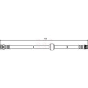 Apec Brake Hydraulic Hose Line Rear Left HOS3569