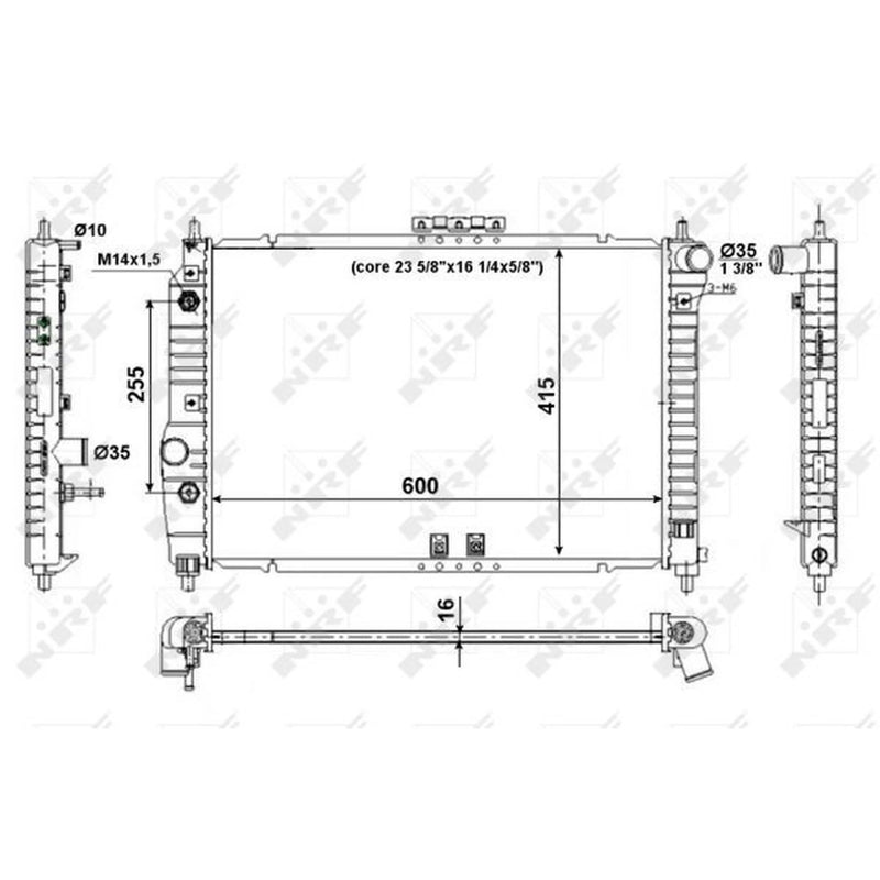 NRF Engine Radiator 53639
