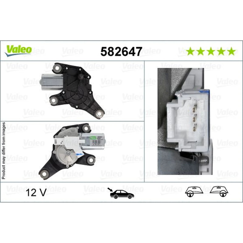 Valeo Front/Rear Wiper Motor Rear 582647