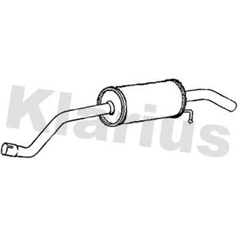 Klarius Box With Tail Pipe Rear VW1294C