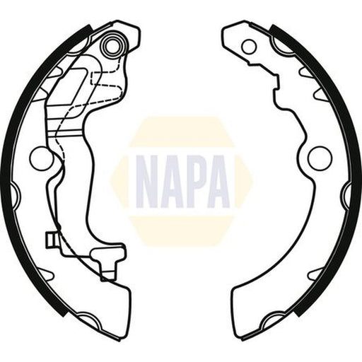 NAPA Brake Shoe Set Axle Kit NBS1084