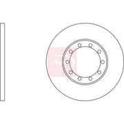 Apec 2 x Solid Rear Brake Discs DSK2527