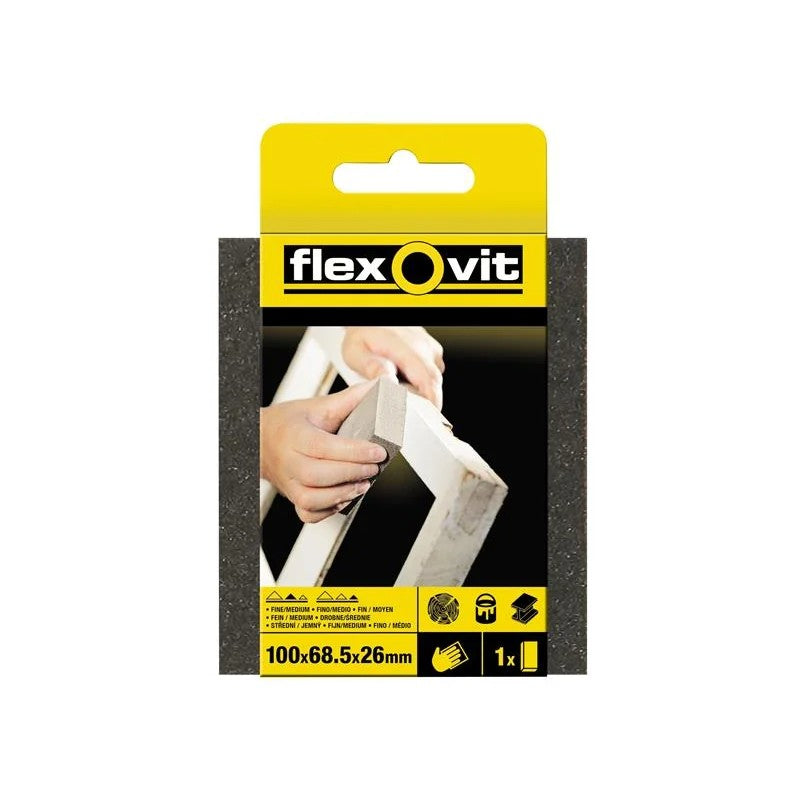 Flexovit Sanding Sponges Standard Fine/Medium - 63642556852
