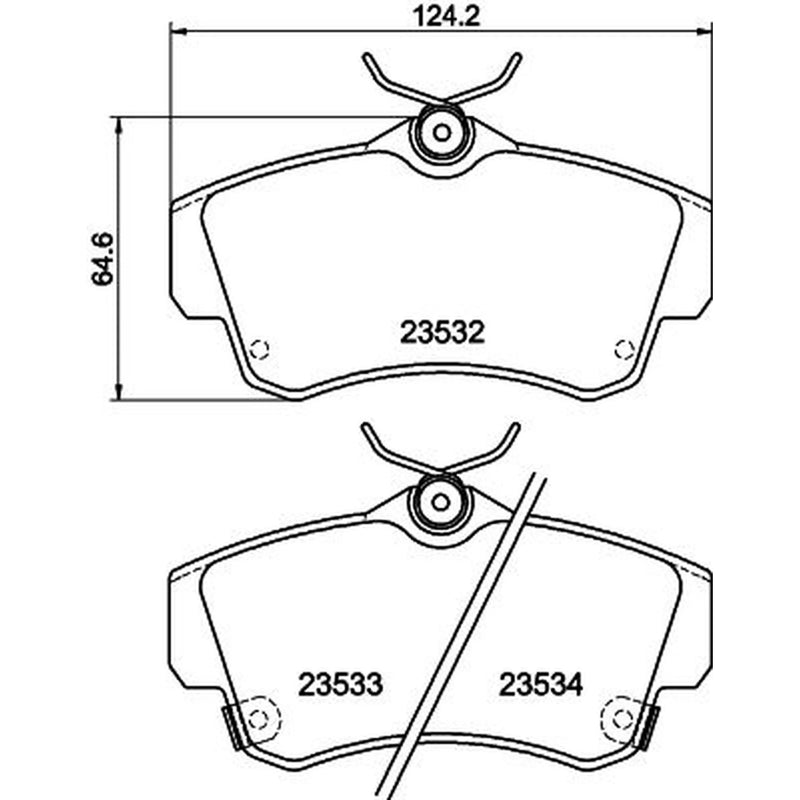 DON Front Brake Pad Set PCP2131