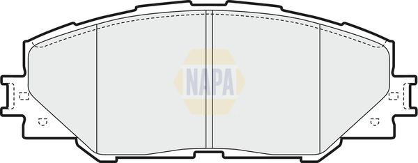 NAPA Front Brake Vented Discs & Pads fits TOYOTA